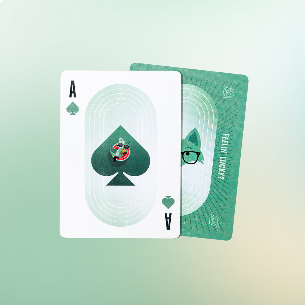 Lucky As Fox Playing Cards