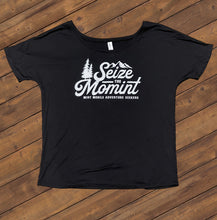 Load image into Gallery viewer, Seize the Momint Women’s T-Shirt in Dark Mode (Limited quantities available)